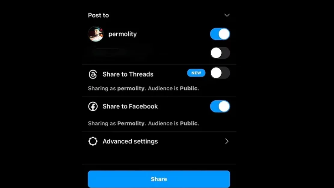 Meta Tests Instagram To Threads Cross-Posting