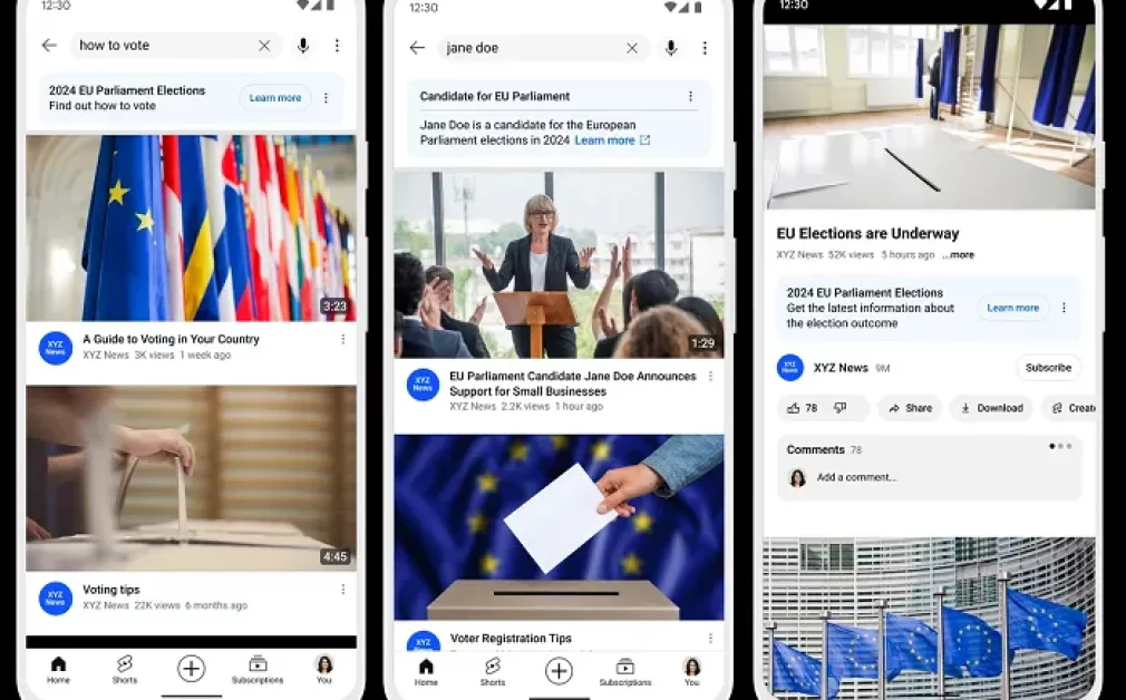 YouTube Outlines EU Election Integrity Measures