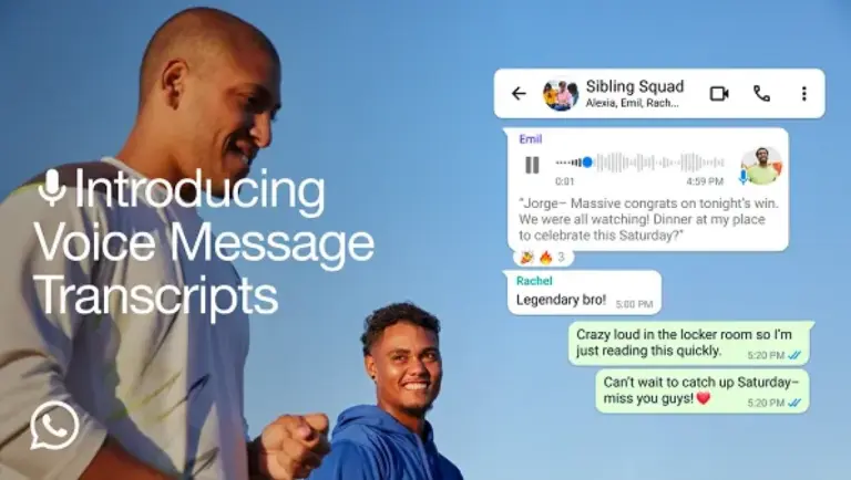 WhatsApp Rolls Out Voice Note Transcripts