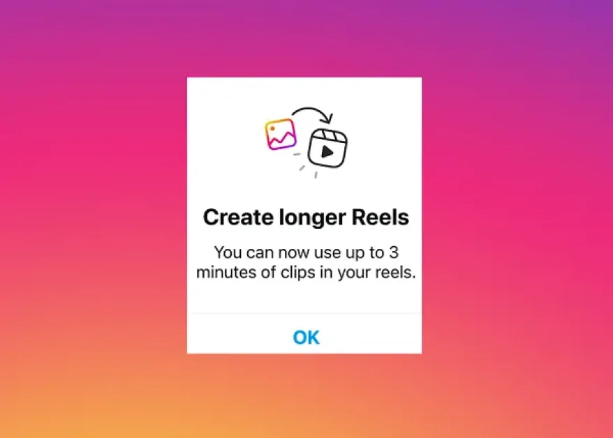 Instagram Officially Expands Reels Length to 3 Minutes