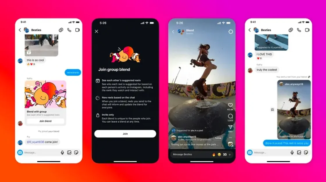 Instagram Launches ‘Blend’ Reels Sharing Feature