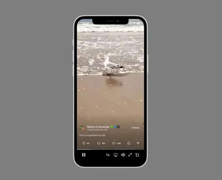 X Experiments With Updated Video Playback UI