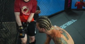 Sean O’Malley beats up professional poker player Frankie C in sparring session