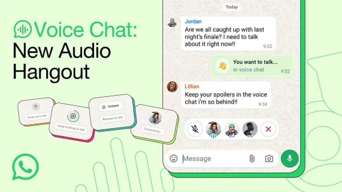 WhatsApp Brings Voice Chat to All Groups