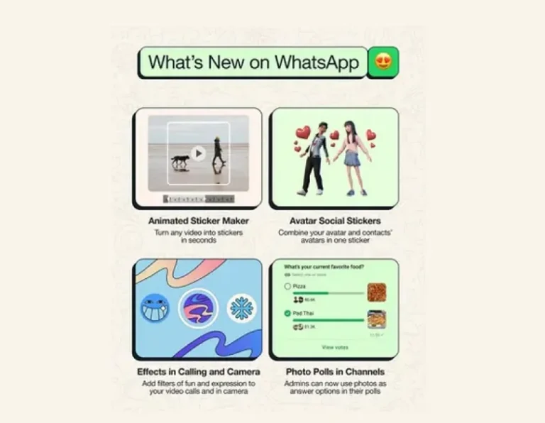 WhatApp Adds Animated Emojis, Combined Avatar Stickers, and More