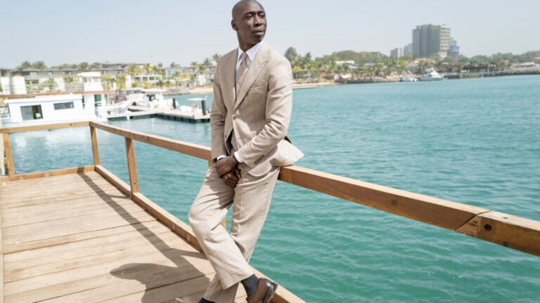 TikTok star Khaby Lame poses for a photograph after being named UNICEF Goodwill Ambassador Friday, Jan. 31, 2025 in Dakar, Senegal.