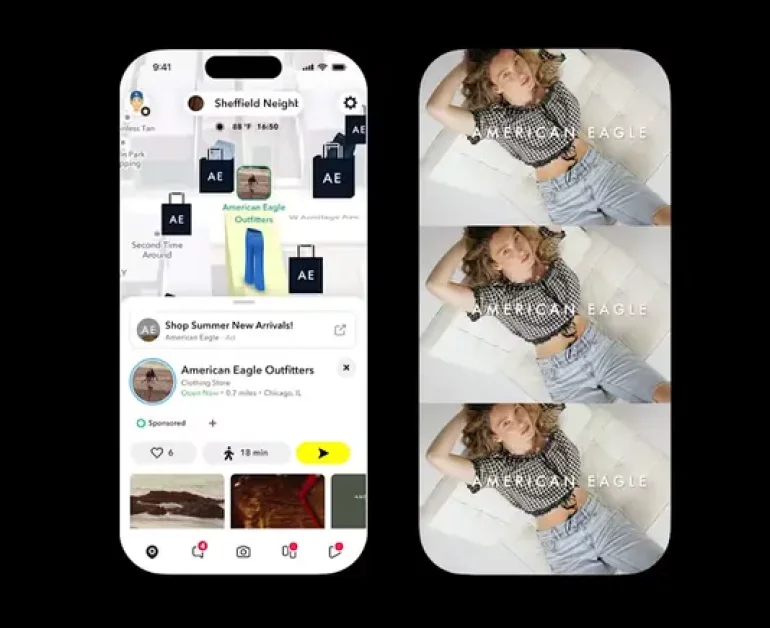 Snapchat Partners with American Eagle on New Snap Map Promotion Type