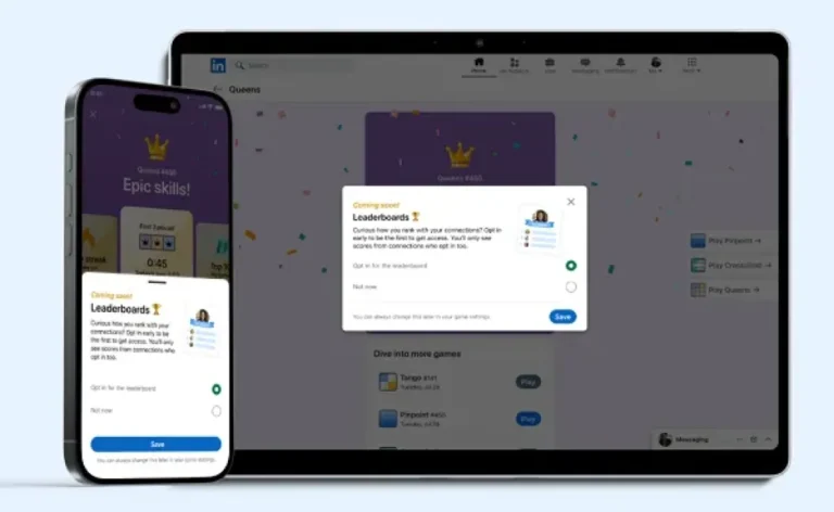 LinkedIn’s Adding Connection-Based Leaderboards for its In-App Games