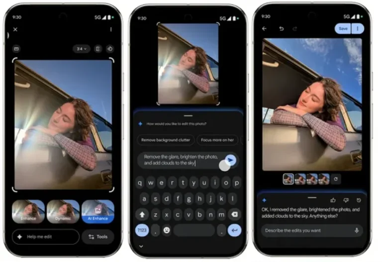Google Adds Conversational AI Image Editing to Pixel Devices
