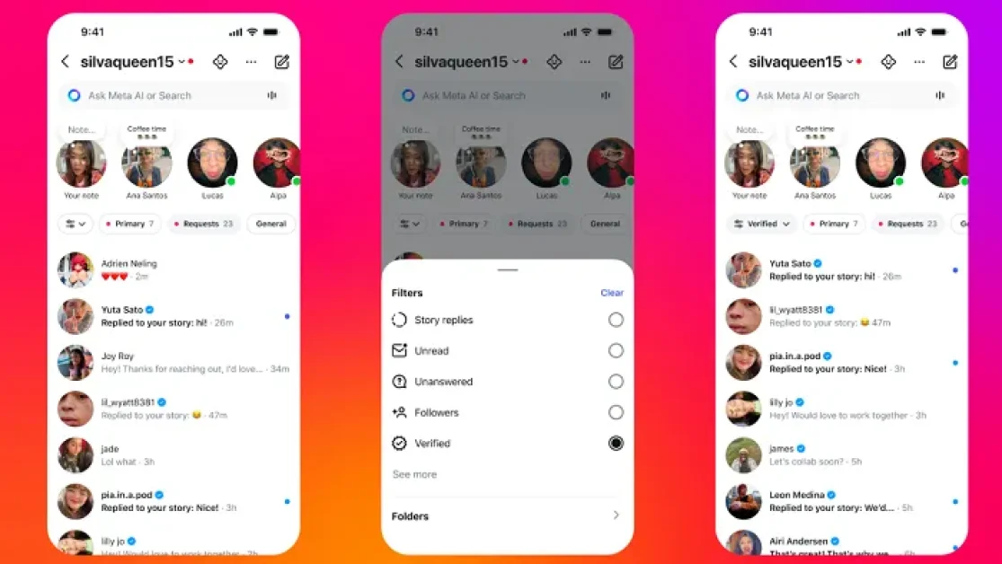 Instagram Adds More DM Management Options