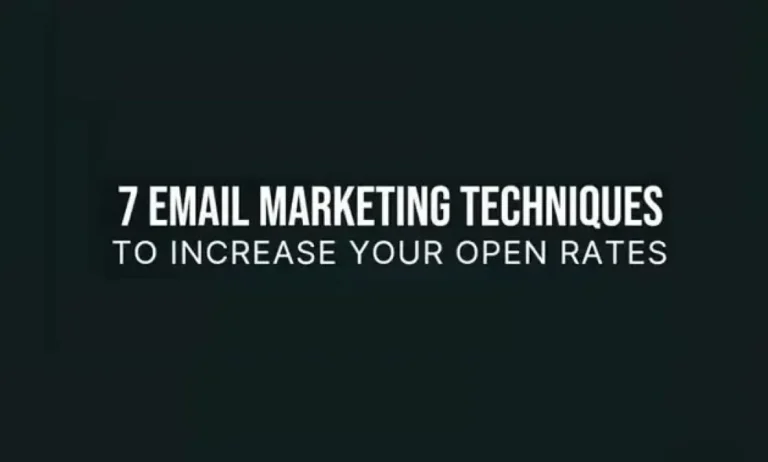 7 Email Marketing Techniques to Increase Your Open Rates [Infographic]