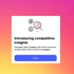 Instagram Adds Competitor Insights for Professional Accounts