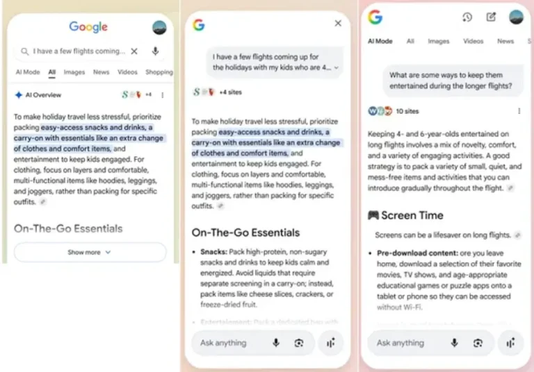 Google Tests Direct Link To AI Mode From Search
