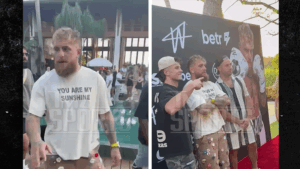 Jake Paul Looks Good at Party After Anthony Joshua Breaks His Jaw