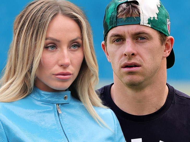 alix earle looking sad and braxton berrios getty comp