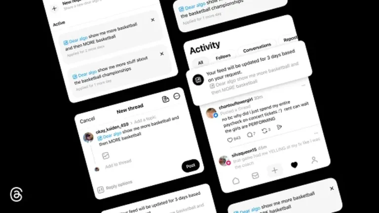 Threads Expands Manual Algorithm Control Option