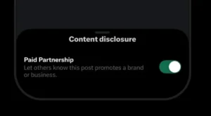 X launches paid partnership labels for sponsored content