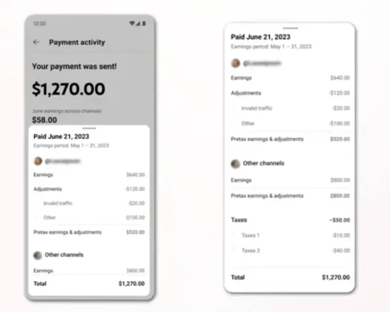 YouTube updates Payment Activity overview, provides more detailed data