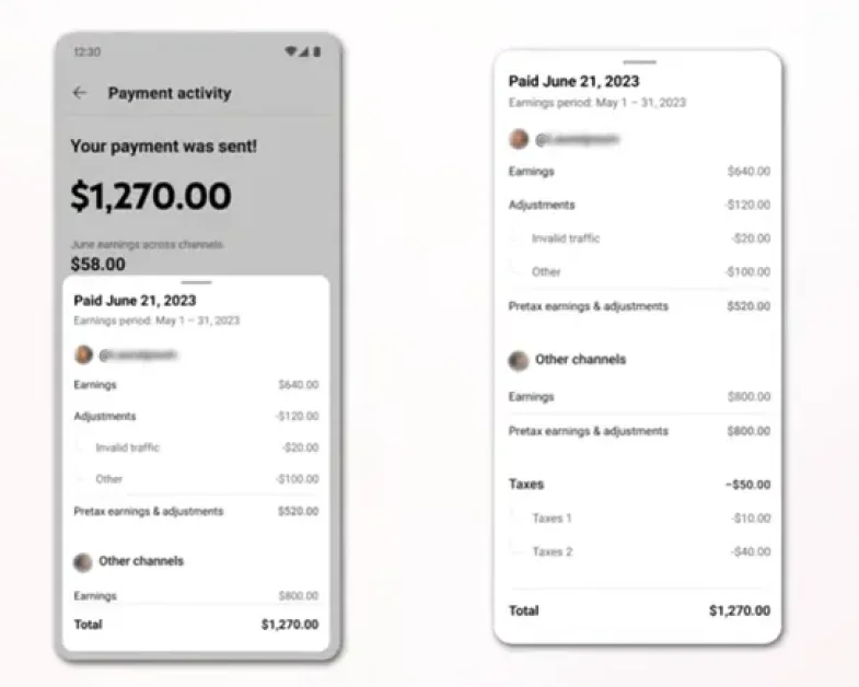 YouTube updates Payment Activity overview, provides more detailed data