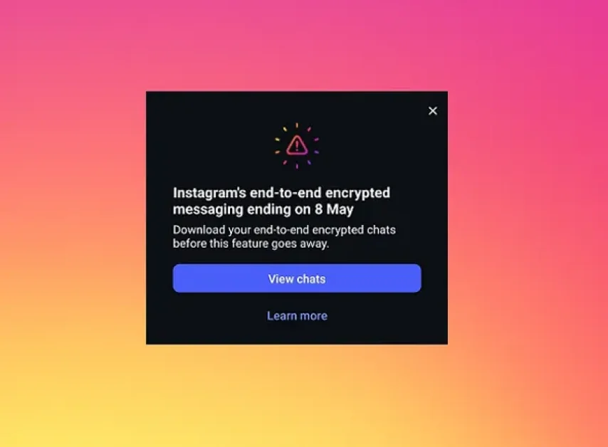 Meta ends end-to-end encryption on Instagram