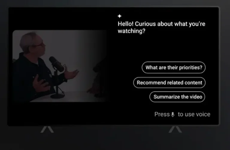 YouTube connects AI chatbot to smart TVs