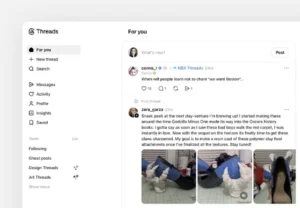 Threads updates reply format and web UI