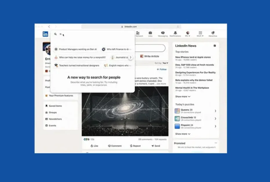 LinkedIn expands AI-powered conversational search
