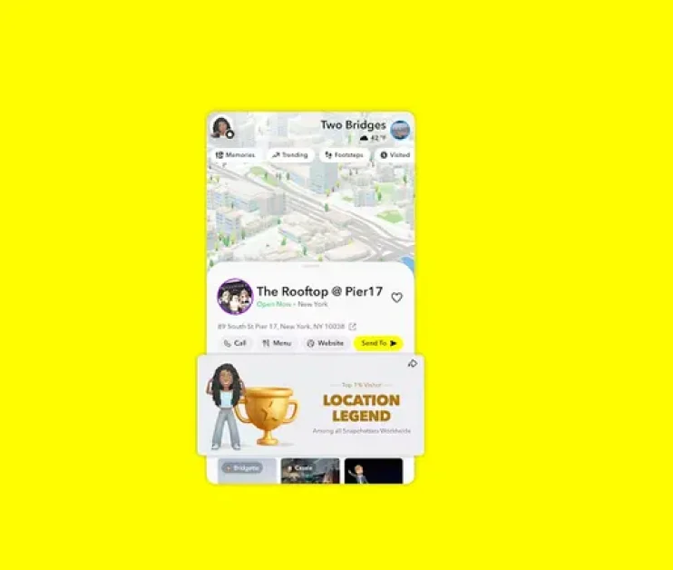 Snapchat launches loyalty badges for Snap Map locations