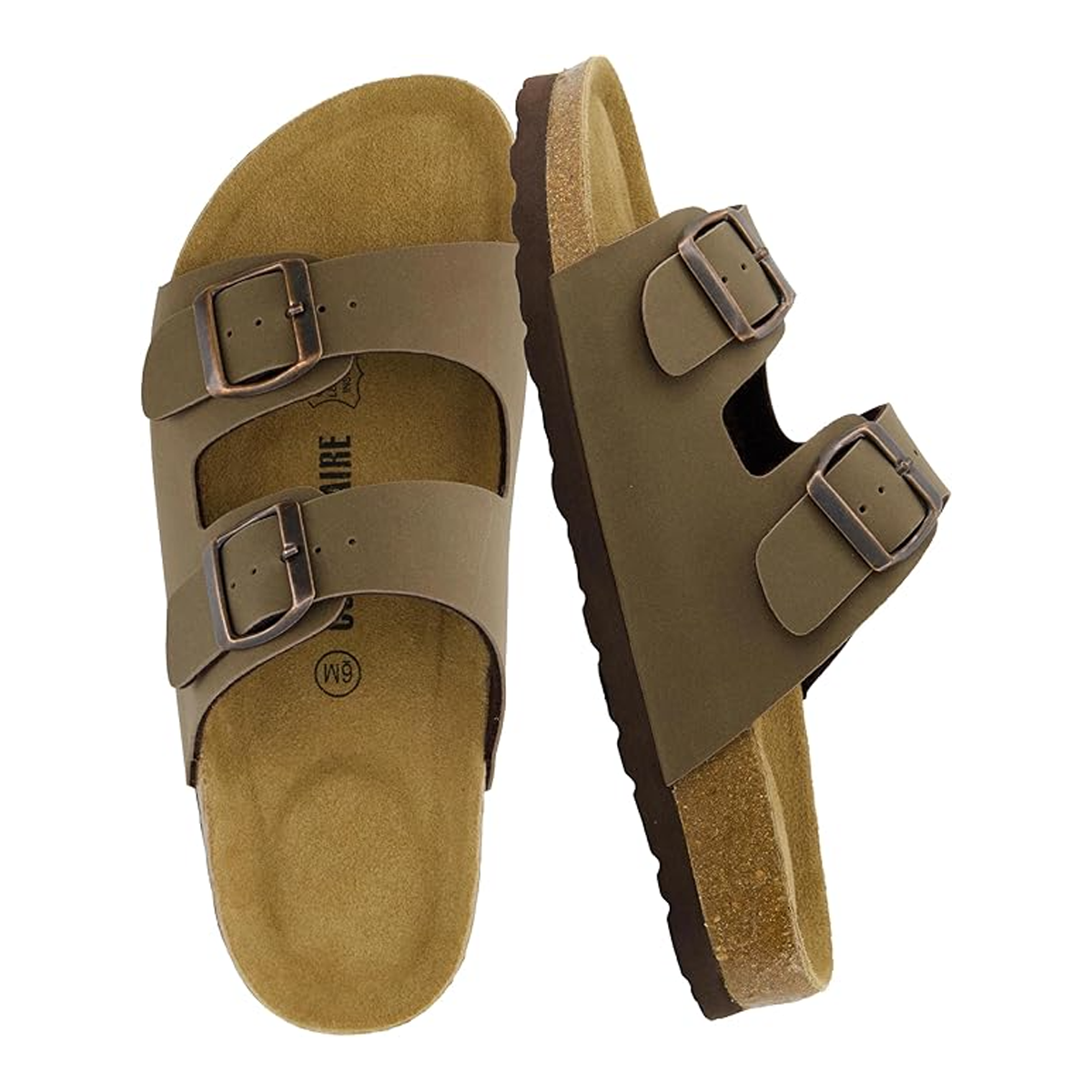 CUSHIONAIRE Lane Cork Footbed Sandals