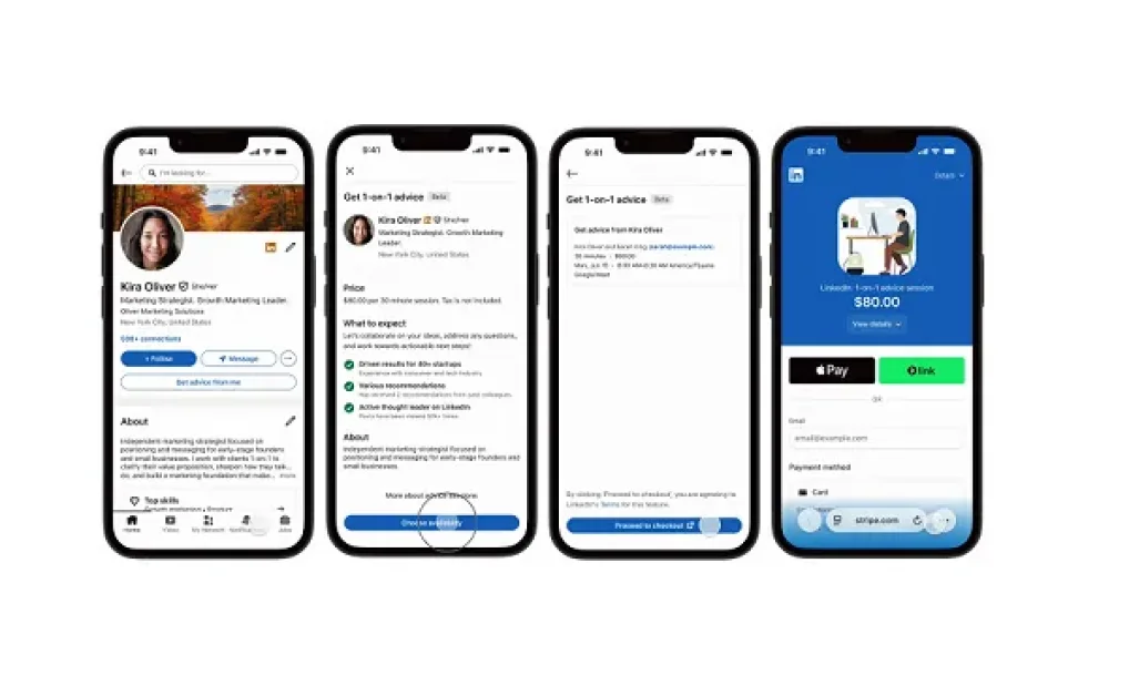 LinkedIn will enable consultants to book business direct from their profile