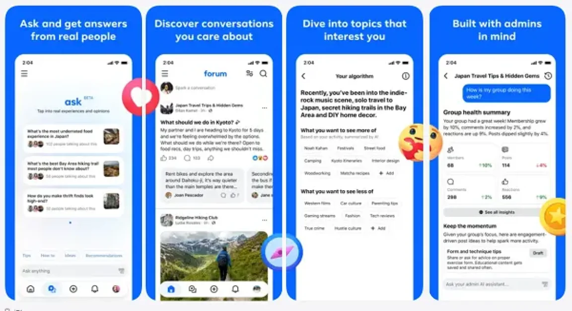 Meta launches new group-focused Forum app